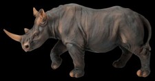 Nashorn Figur - Rhinozeros - Wildtier Tier Deko Statue Asien Afrika