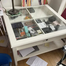 IKEA Liatorp Tisch Couchtisch Weiß Glas Wohnzimmertisch 93x93