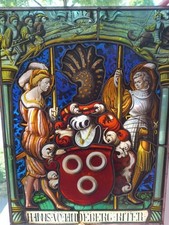 Bleiverglasung Antik um 1880 Ritter Hanns von Landeberg