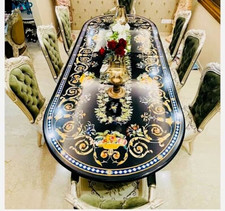 72 Zoll x 36 Zoll Oval Schwarz