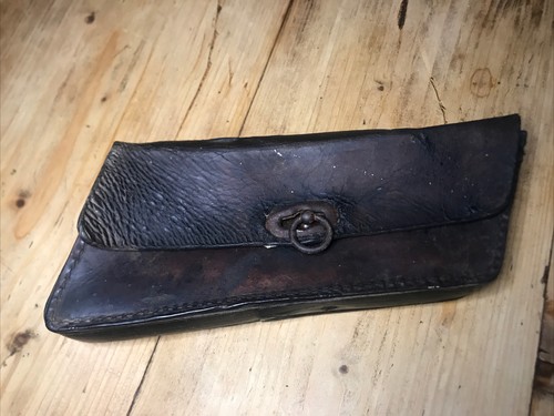 Antike fahrradtasche aus - antike,
