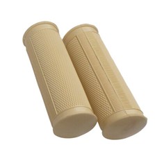 Griffe, Griffüberzug, Gummi elfenbein Moped NSU Quickly, Victoria, DKW, Zündapp