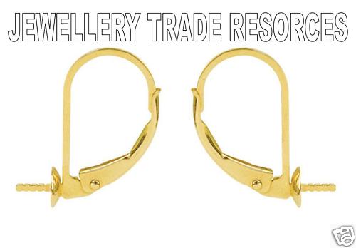 Gelbgold ohrring hebel - gelbgold,