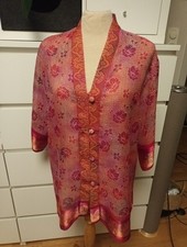 Damen Chiffonbluse Asia Kimono Geisha Lotus Gr. XXL NEU Rot