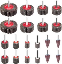 20-tlg Fächerschleifer Set Korn 80 Lamellenschleifer für Metall & Holz