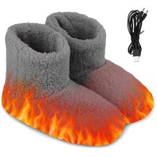 Elektrisch Beheizte Hausschuhe, USB-Heizung Hausschuhe für Den Winter, Fußwär...