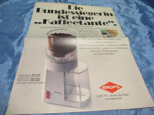 Krups kaffeemühle reklame - kaffeemühle, ,