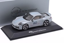 Porsche 911 (992) Sport Classic 2022 sportgraumetallic 1:43 Spark