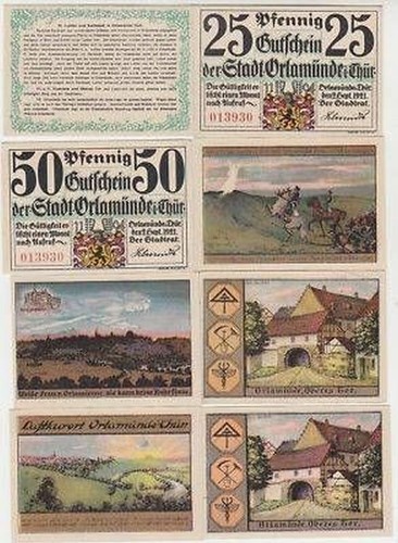 Banknoten notgeld stadt - banknoten,