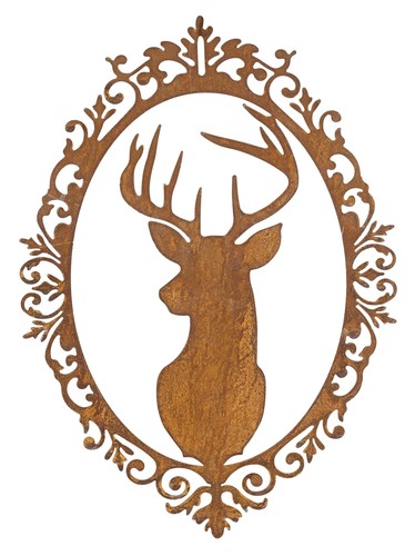 Dekofigur hirschkopf trophäe - dekofigur,