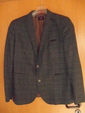 CG Casual  Sakko Herren Gr. 27 braun meliert karo Schurwolle/Polyester
