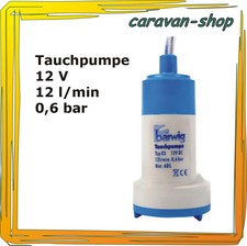 Tauchpumpe 12 V 12 l/min Trinkwasser Frischwasser, Wohnwagen Wohnmobil Kanister