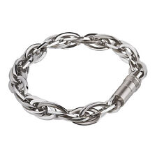 Ernstes Design Edvita Armreif A77 Edelstahl für Wechselanhänger Armband 19-21cm