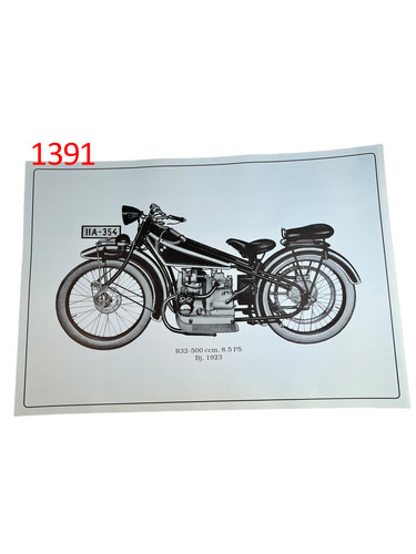Poster plakat bmw r32 - plakat, 500
