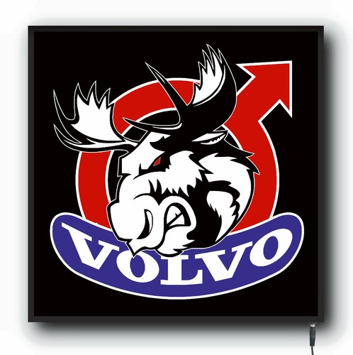 Volvo angry moose beleuchtetes - volvo,