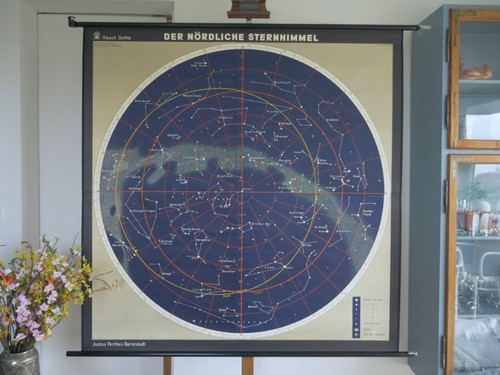 Vintage schulwandkarte - vintage,