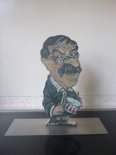 Buchstütze karikatur günther - buchstütze,