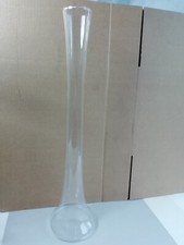 Langhals Vase Klarglas 60 cm