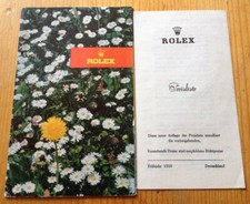 Rolex Katalog/Broschüre v