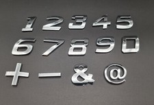 3D Chromzahlen Zahl Ziffer