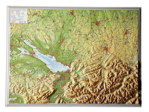 Relief region allgäu bodensee - region,