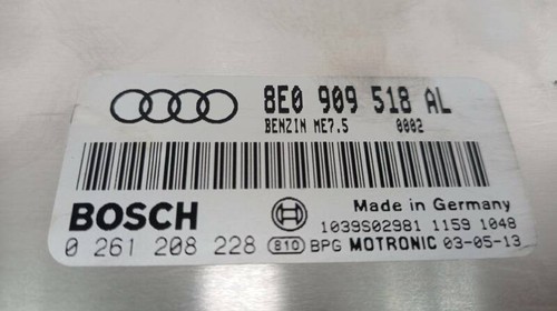 8e0909518al motorsteuergerät - 8e0909518al,