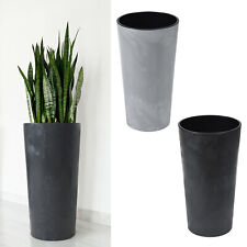 Blumenkübel Pflanzkübel Betonoptik Pflanzeinsatz rund 2 Farben 5 Größen TOP!