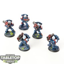 Space Marines - 5 x Devastator Squad klassisch - bemalt