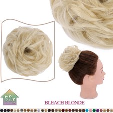 Echt Dick Dutt Haar Bun Scrunchy Zopfgummi Haarverlängerung Wrap Updo Haarteil