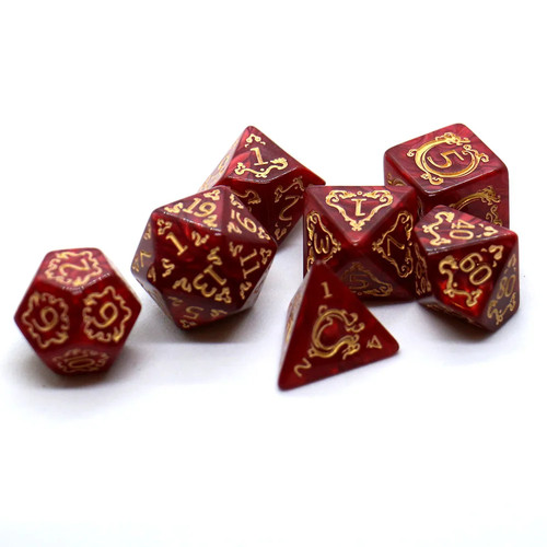 Teiliges drachenmuster dnd - 7-teiliges,