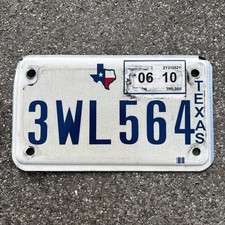 Original US Motorrad Kennzeichen Nummernschild USA 🇺🇸 TEXAS