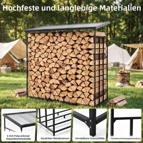 Hoch xxxl kaminholzregal - hoch,