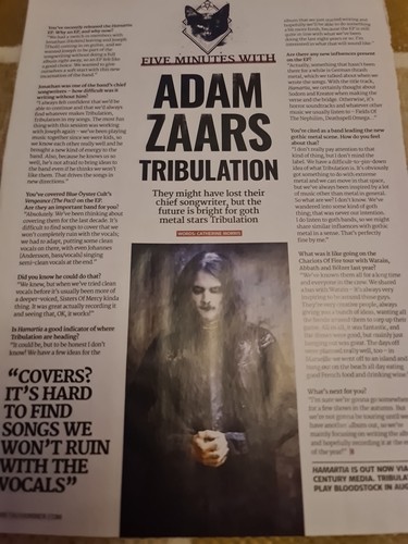 Adam zaars tribulation - adam,
