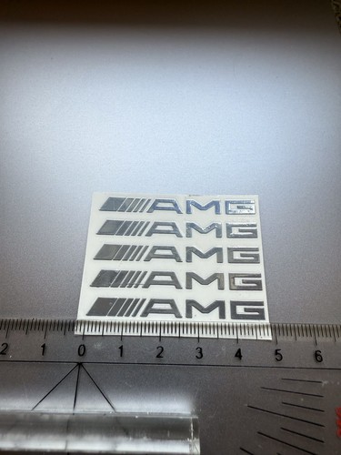Amg sticker logo chrom - x,