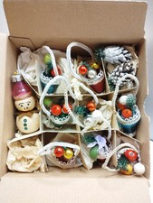 Christbaumschmuck DDR Körbchen Lauscha Sebnitz Schneemann Baumbehang Glocken 