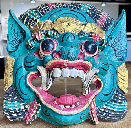 Maske drache holz barong - drache,
