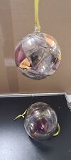 2 Glaskugeln, Dekokugeln, Fensterkugeln Vintage
