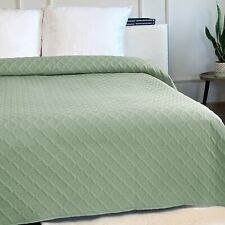 Tagesdecke Steppdecke Bettüberwurf 220x240 Grau Beige Rosa Grün Taupe