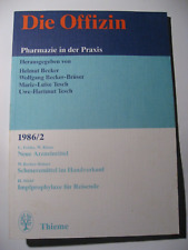 Die Offizin, Pharmazie in der Praxis, Thieme Verlag, Neue Arzneimittel, 1986/2