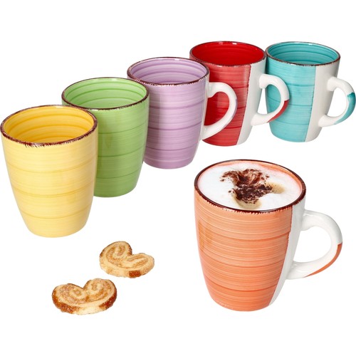 Tlg kaffeebecherset uni - 6-tlg.,