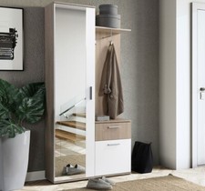 Garderobe-Set Lorenka Kleiderständer Schuhschrank Garderobe Schrank M24