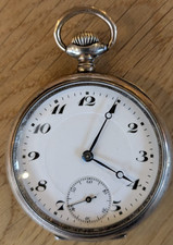 Taschenuhr Silber 0,800 läuft