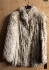 Vintage Silberfuchs Pelzjacke