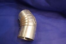 Aluminium Abgas Rauchrohrbogen gerippt 45 Grad, d 100 mm mit Reinigungsöffnung