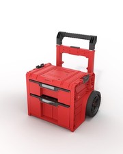 Qbrick System PRO Cart 2.0 Plus Drawer 2 Red UHD Custom mobile Box auf Rädern