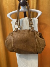Sportmax Leder Damen Handtasche Cognac Braun, Gebraucht