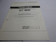 Toshiba RT-80S Bedienungsanleitung