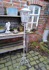STANDLATERNE LATERNEGARTEN GARTENDEKO WINDLICHT COTTAGE STIL SHABBY ANTIK STIL