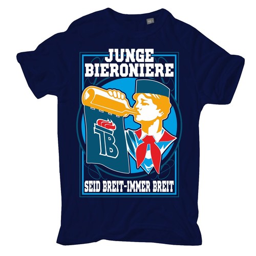 Shirt ddr junge bieroniere - ddr, s