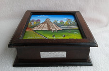 Schatzkiste aus Holz Schatztruhe  Holzkiste Truhe Box Tempels des Großen Jaguars